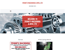 Tablet Screenshot of pennosmachining.com